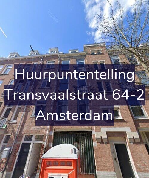 Foto gevel Huurpuntentelling voor Transvaalstraat 64-2, Amsterdam