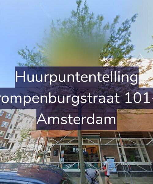 Foto gevel Huurpuntentelling voor Trompenburgstraat 101-2, Amsterdam