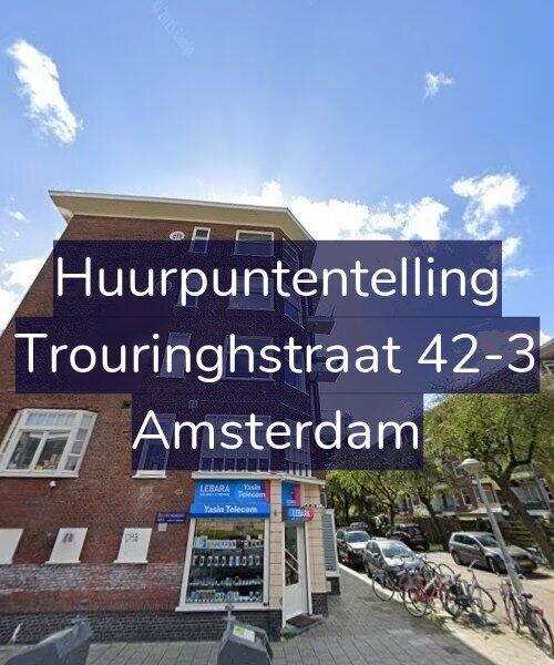 Foto gevel Huurpuntentelling voor Trouringhstraat 42-3, Amsterdam