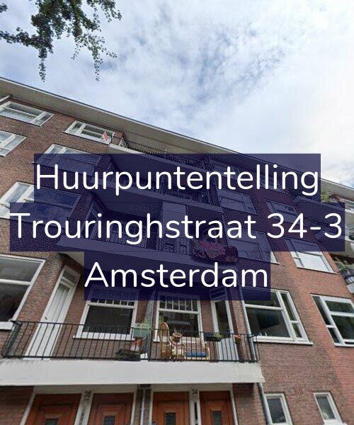 Foto gevel Huurpuntentelling voor Trouringhstraat 34-3, Amsterdam