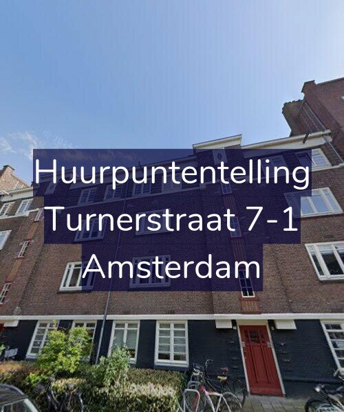 Foto gevel Huurpuntentelling voor Turnerstraat 7-1, Amsterdam