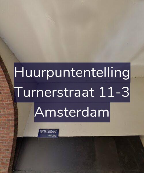 Foto gevel Huurpuntentelling voor Turnerstraat 11-3, Amsterdam
