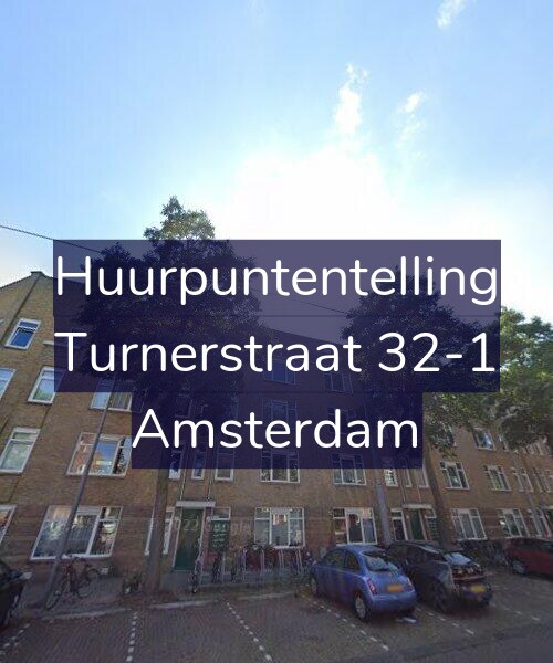 Foto gevel Huurpuntentelling voor Turnerstraat 32-1, Amsterdam