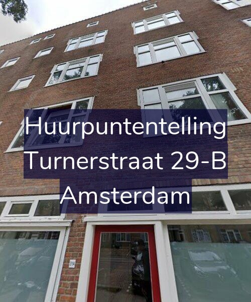 Foto gevel Huurpuntentelling voor Turnerstraat 29-B, Amsterdam