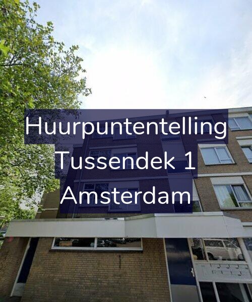 Foto gevel Huurpuntentelling voor Tussendek 1, Amsterdam