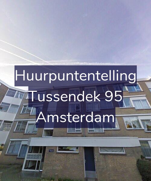 Foto gevel Huurpuntentelling voor Tussendek 95, Amsterdam