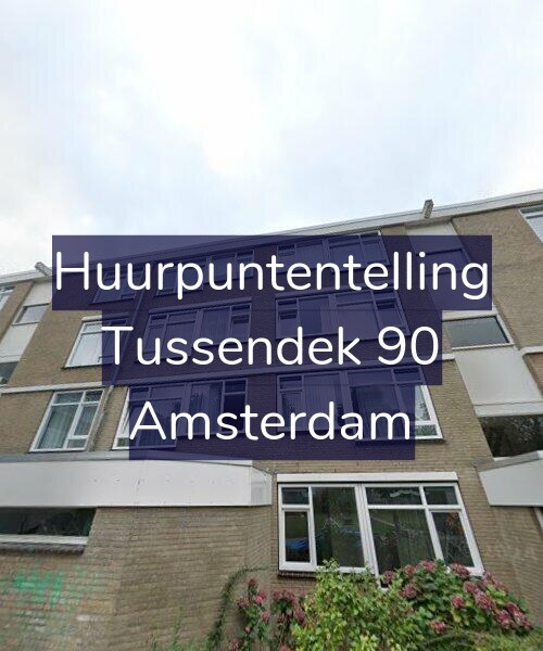 Foto gevel Huurpuntentelling voor Tussendek 90, Amsterdam