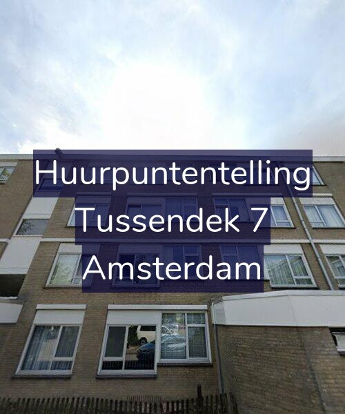 Foto gevel Huurpuntentelling voor Tussendek 7, Amsterdam