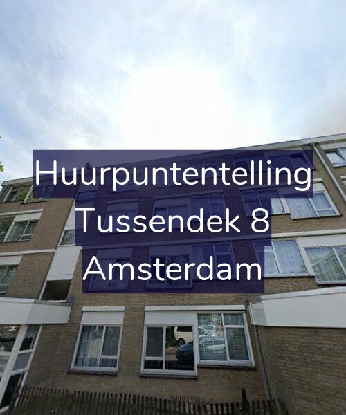 Foto gevel Huurpuntentelling voor Tussendek 8, Amsterdam
