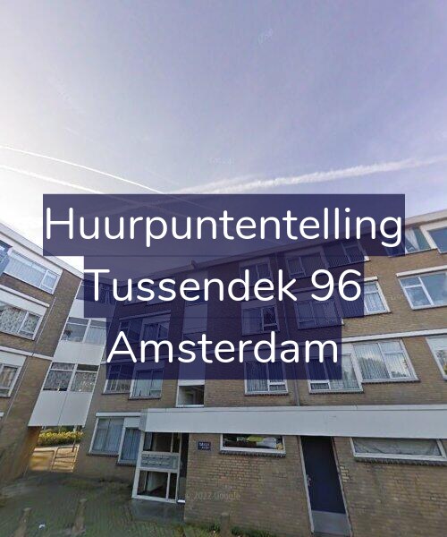 Foto gevel Huurpuntentelling voor Tussendek 96, Amsterdam