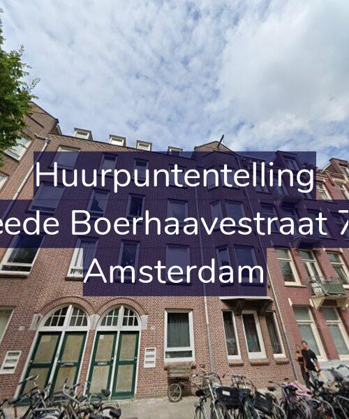 Foto gevel Huurpuntentelling voor Tweede Boerhaavestraat 75-3, Amsterdam