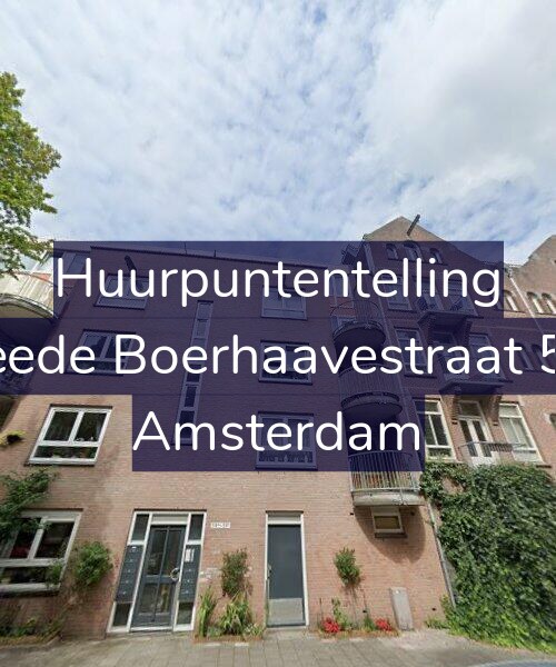 Foto gevel Huurpuntentelling voor Tweede Boerhaavestraat 59-F, Amsterdam