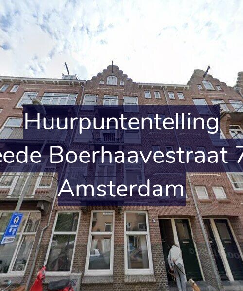 Foto gevel Huurpuntentelling voor Tweede Boerhaavestraat 72-1, Amsterdam