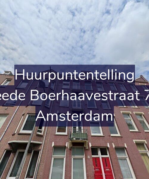 Foto gevel Huurpuntentelling voor Tweede Boerhaavestraat 77-2, Amsterdam