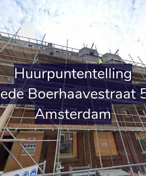 Foto gevel Huurpuntentelling voor Tweede Boerhaavestraat 58-H, Amsterdam