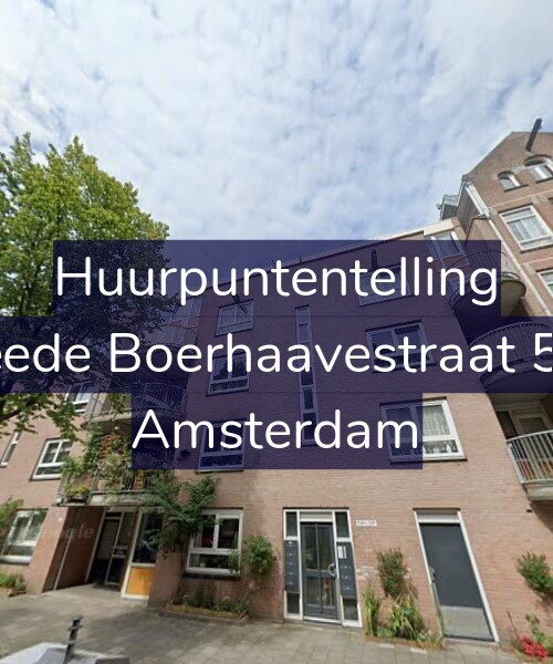 Foto gevel Huurpuntentelling voor Tweede Boerhaavestraat 59-A, Amsterdam