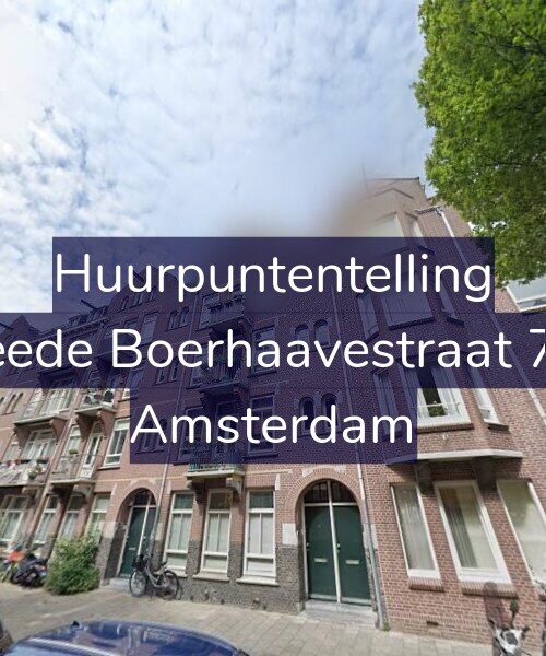 Foto gevel Huurpuntentelling voor Tweede Boerhaavestraat 71-3, Amsterdam