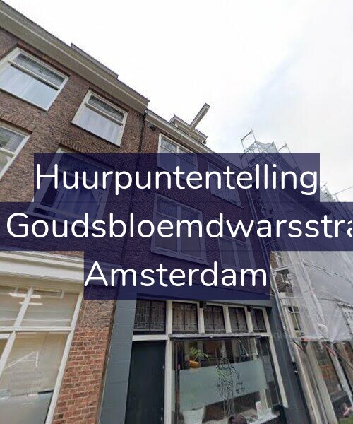 Foto gevel Huurpuntentelling voor Tweede Goudsbloemdwarsstraat 21-1, Amsterdam
