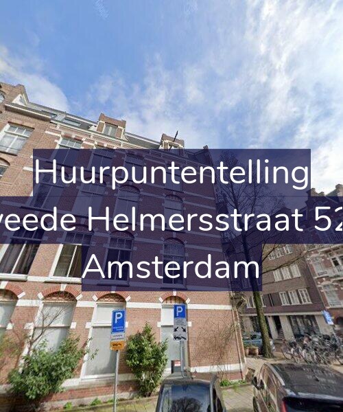 Foto gevel Huurpuntentelling voor Tweede Helmersstraat 52-3, Amsterdam