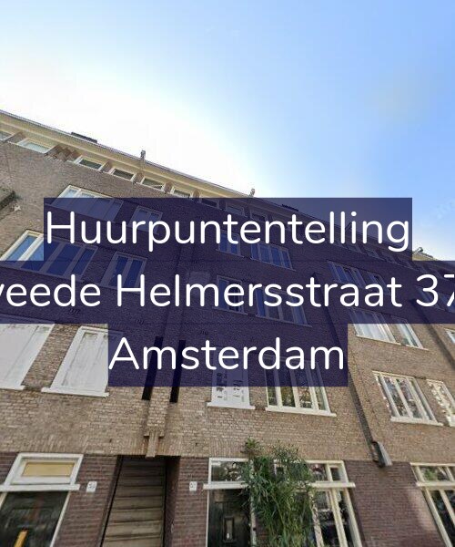 Foto gevel Huurpuntentelling voor Tweede Helmersstraat 37-2, Amsterdam