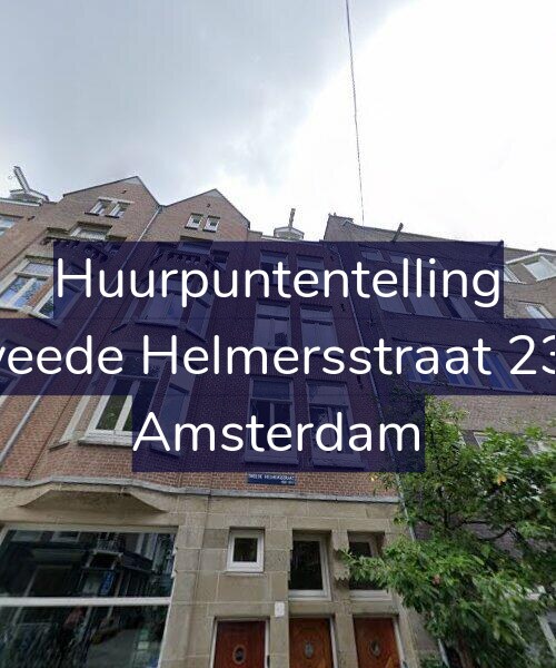 Foto gevel Huurpuntentelling voor Tweede Helmersstraat 23-3, Amsterdam