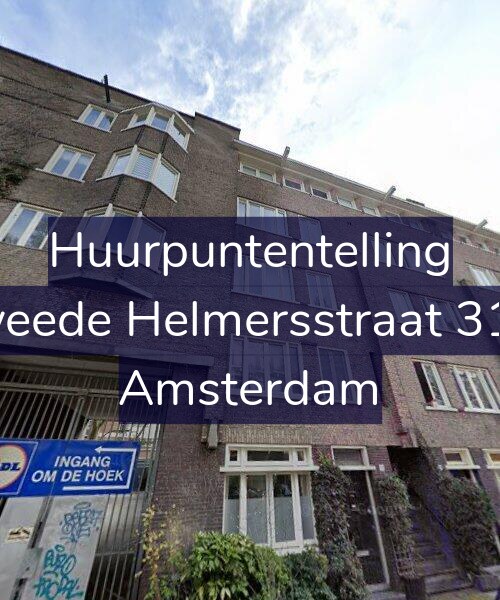 Foto gevel Huurpuntentelling voor Tweede Helmersstraat 31-2, Amsterdam