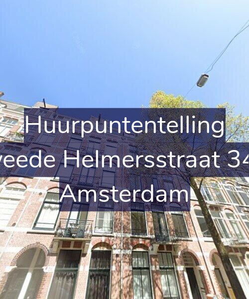 Foto gevel Huurpuntentelling voor Tweede Helmersstraat 34-2, Amsterdam