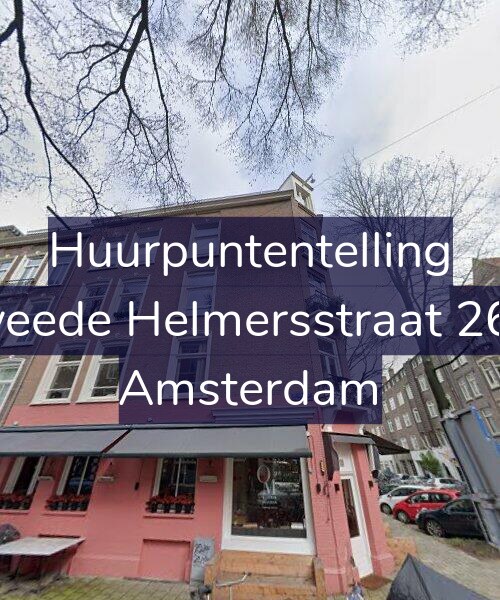 Foto gevel Huurpuntentelling voor Tweede Helmersstraat 26-3, Amsterdam