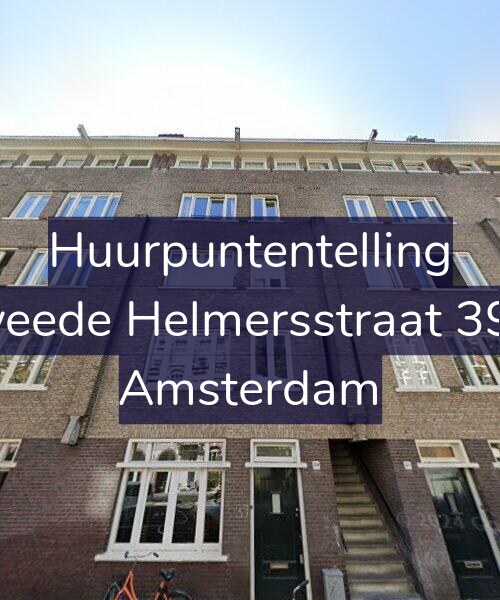 Foto gevel Huurpuntentelling voor Tweede Helmersstraat 39-4, Amsterdam