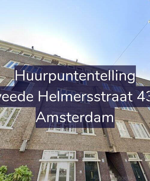 Foto gevel Huurpuntentelling voor Tweede Helmersstraat 43-2, Amsterdam