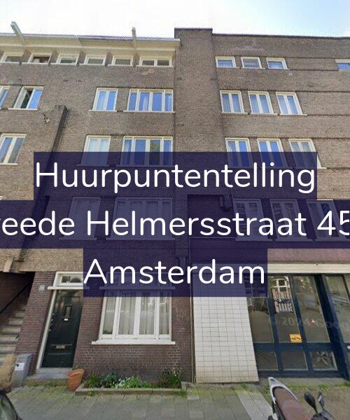 Foto gevel Huurpuntentelling voor Tweede Helmersstraat 45-H, Amsterdam