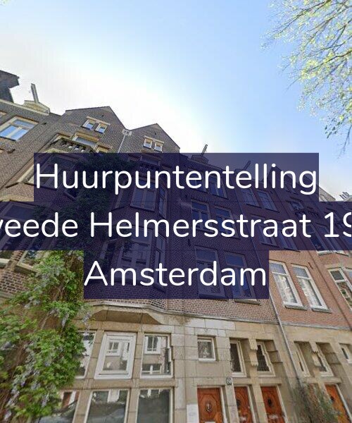 Foto gevel Huurpuntentelling voor Tweede Helmersstraat 19-2, Amsterdam