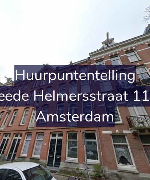 Foto gevel Huurpuntentelling voor Tweede Helmersstraat 117-1, Amsterdam