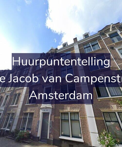 Foto gevel Huurpuntentelling voor Tweede Jacob van Campenstraat 40, Amsterdam