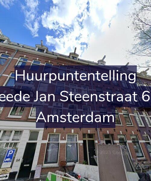 Foto gevel Huurpuntentelling voor Tweede Jan Steenstraat 62-1, Amsterdam