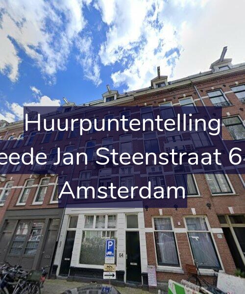 Foto gevel Huurpuntentelling voor Tweede Jan Steenstraat 64-A, Amsterdam