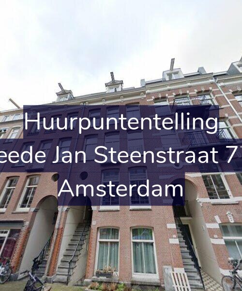 Foto gevel Huurpuntentelling voor Tweede Jan Steenstraat 77-D, Amsterdam
