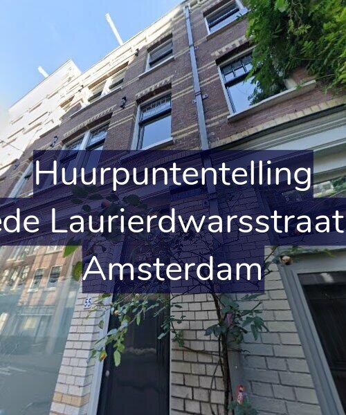 Foto gevel Huurpuntentelling voor Tweede Laurierdwarsstraat 55-1, Amsterdam
