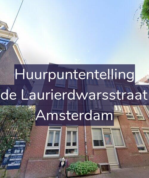 Foto gevel Huurpuntentelling voor Tweede Laurierdwarsstraat 12-C, Amsterdam