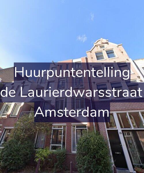 Foto gevel Huurpuntentelling voor Tweede Laurierdwarsstraat 30-A, Amsterdam