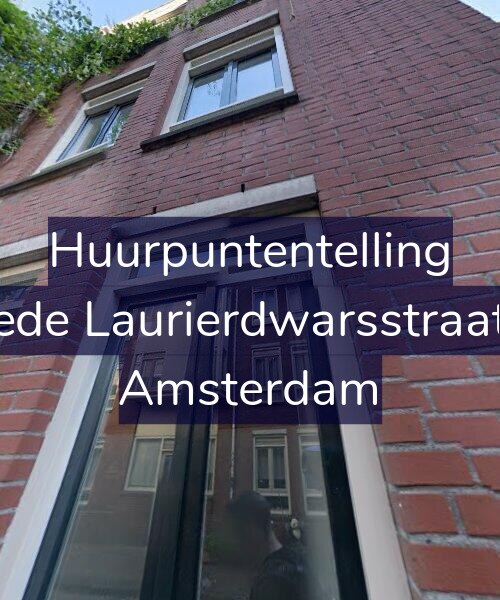 Foto gevel Huurpuntentelling voor Tweede Laurierdwarsstraat 7-A, Amsterdam