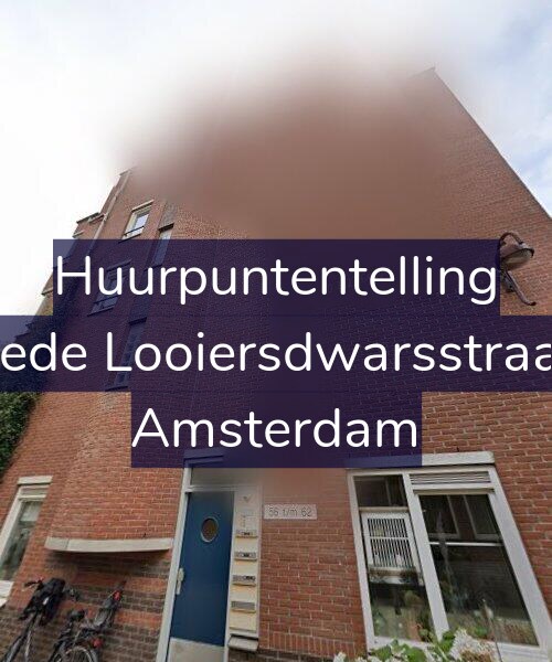Foto gevel Huurpuntentelling voor Tweede Looiersdwarsstraat 60, Amsterdam