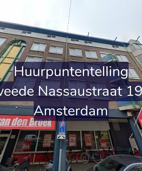 Foto gevel Huurpuntentelling voor Tweede Nassaustraat 19-B, Amsterdam