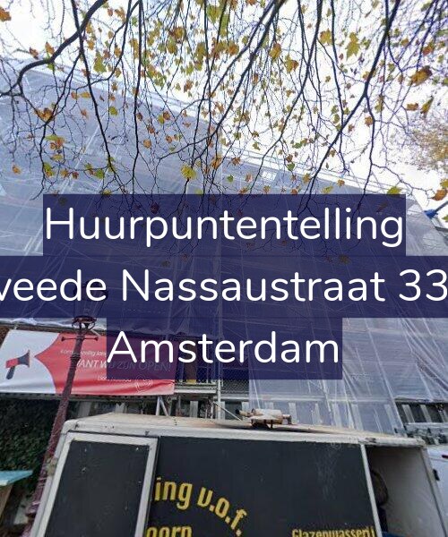 Foto gevel Huurpuntentelling voor Tweede Nassaustraat 33-C, Amsterdam