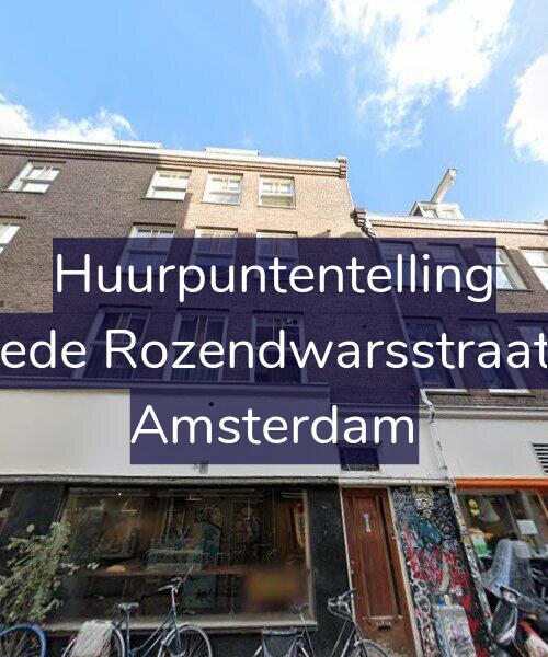 Foto gevel Huurpuntentelling voor Tweede Rozendwarsstraat 1-3, Amsterdam