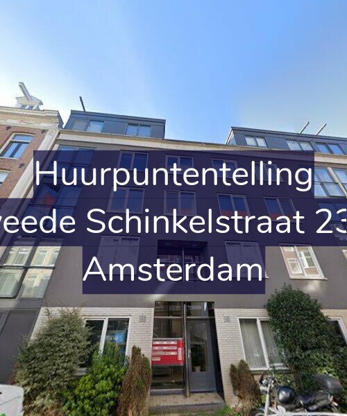 Foto gevel Huurpuntentelling voor Tweede Schinkelstraat 23-A, Amsterdam
