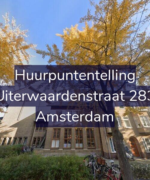 Foto gevel Huurpuntentelling voor Uiterwaardenstraat 283, Amsterdam