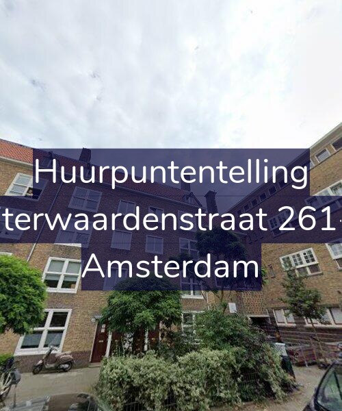 Foto gevel Huurpuntentelling voor Uiterwaardenstraat 261-2, Amsterdam