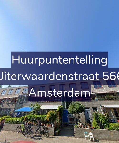 Foto gevel Huurpuntentelling voor Uiterwaardenstraat 566, Amsterdam