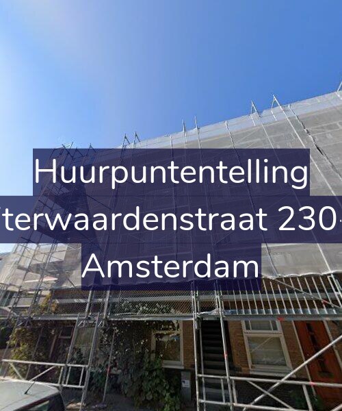 Foto gevel Huurpuntentelling voor Uiterwaardenstraat 230-1, Amsterdam